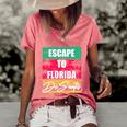 Desantis Escape To Florida Gift Women's Short Sleeve Loose T-shirt Watermelon