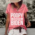 Funny Anti Biden Fjb Lets Go Brandon Poopy Pants Biden Anti Joe Biden F Jo Women's Short Sleeve Loose T-shirt Watermelon