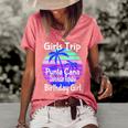 Girls Trip Punta Cana Dominican Republic Birthday Girl Squad Women's Short Sleeve Loose T-shirt Watermelon