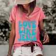 Love Like Jesus Religious God Christian Words Great Gift V2 Women's Short Sleeve Loose T-shirt Watermelon