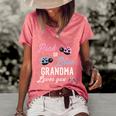 Pink Or Blue Grandma Loves You Ladybug Gender Reveal Party Gift Women's Short Sleeve Loose T-shirt Watermelon
