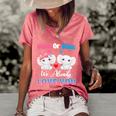 Pink Or Blue We Always Love You Funny Elephant Gender Reveal Gift Women's Short Sleeve Loose T-shirt Watermelon