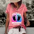 Pregnancy Announcet Mom 2021 Pink Or Blue Mommy Loves You Cool Gift Women's Short Sleeve Loose T-shirt Watermelon