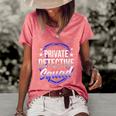 Private Detective Squad Investigation Spy Investigator Funny Gift Women's Short Sleeve Loose T-shirt Watermelon