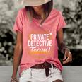Private Detective Team Spy Investigator Investigation Cute Gift Women's Short Sleeve Loose T-shirt Watermelon