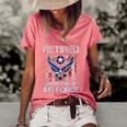 Retired Us Air Force Veteran Usaf Veteran Flag Vintage V2 Women's Short Sleeve Loose T-shirt Watermelon