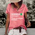 Shenanigator Definition St Patricks Day Graphic Design Printed Casual Daily Basic V2 Women's Short Sleeve Loose T-shirt Watermelon