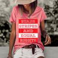 Stars Stripes Equal Rights Bold 4Th Of July Womens Rights Women's Short Sleeve Loose T-shirt Watermelon