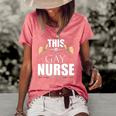 This Is What A Gay Nurse Looks Like Lgbt Pride Women's Short Sleeve Loose T-shirt Watermelon