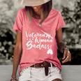 Veteran Woman Badass Made Veteran Memorial Day Gift Women's Short Sleeve Loose T-shirt Watermelon