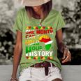 Black History Month One Month Cant Hold Our History Women's Short Sleeve Loose T-shirt Green