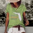 Desantis Escape To Florida Cute Gift Women's Short Sleeve Loose T-shirt Green