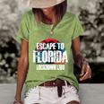Desantis Escape To Florida Gift V2 Women's Short Sleeve Loose T-shirt Green