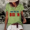 Funny Anti Biden Fjb Biden Dementia Biden Sleepy Joe Biden Chant Women's Short Sleeve Loose T-shirt Green