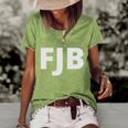 Funny Anti Biden Fjb Pro America F Biden Fjb V2 Women's Short Sleeve Loose T-shirt Green