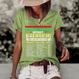 History Of Black Inventors Black History Month Women's Short Sleeve Loose T-shirt Green