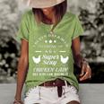 I Never Dreamed Id Grow Up To Be A Super Sexy Chicken Lady Women's Short Sleeve Loose T-shirt Green