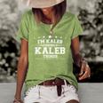 Im Kaleb Doing Kaleb Things Women's Short Sleeve Loose T-shirt Green