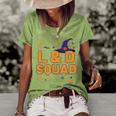 L&D Squad Witch Hat Labor And Delivery Nurse Crew Halloween Women's Short Sleeve Loose T-shirt Green