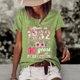 Made In 1932 Floral 90 Years Old 90Th Birthday Gift Women's Short Sleeve Loose T-shirt Green