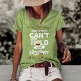 One Month Cant Hold Our History African Black History Month 2 Women's Short Sleeve Loose T-shirt Green
