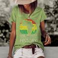One Month Cant Hold Our History Pan African Black History  Women's Short Sleeve Loose T-shirt Green