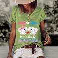 Pink Or Blue We Always Love You Funny Elephant Gender Reveal Gift Women's Short Sleeve Loose T-shirt Green