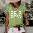 Womens 262 Running Design Marathon Crew Gift Women's Short Sleeve Loose T-shirt Green