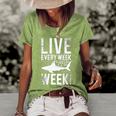 Live Every Week Like Its Shark Week 2 Women's Short Sleeve Loose T-shirt Watermelon