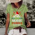 Nurse Christmas - Be Nice To The Nurse Santa Is Watching Women's Short Sleeve Loose T-shirt Watermelon
