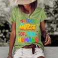 School Nurse Of Tiny Humans Nurse Funny Women's Short Sleeve Loose T-shirt Watermelon