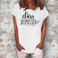 I Love You All Class Dismissed Teacher Last Day Of School V4 Women's Loosen Crew Neck Short Sleeve T-Shirt Green
