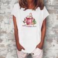 Christmas Coffee Baby It Is Cold Outside Women's Loosen T-shirt White
