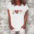 Peace Love Reproductive Rights Uterus Womens Rights Pro Choice Women's Loosen T-shirt White