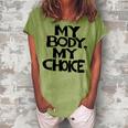 My Body My Choice Pro Choice Reproductive Rights V2 Women's Loosen T-shirt Grey