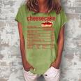 Cheesecake Nutrition Facts Thanksgiving Christmas V3 Women's Loosen T-shirt Grey