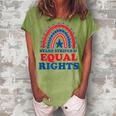 Pro Choice Boho Rainbow Feminist Stars Stripes Equal Rights Women's Loosen T-shirt Grey
