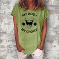 Pro-Choice Texas Women Power My Uterus Decision Roe Wade Women's Loosen T-Shirt Grey