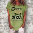 Senior Mom 2023 Im Not Crying Class Of 2023 Graduation Women's Loosen Crew Neck Short Sleeve T-Shirt Grey