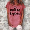 Funny Captain Wife Dibs On The Captain Quote Anchor Sailing   V2 Women's Loosen Crew Neck Short Sleeve T-Shirt Watermelon
