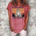 Funny Vintage Sloth Lover Yoga Eff You See Kay Why Oh You  Women's Loosen Crew Neck Short Sleeve T-Shirt Watermelon