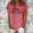 I Love You All Class Dismissed Teacher Last Day Of School V4 Women's Loosen Crew Neck Short Sleeve T-Shirt Watermelon