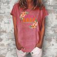 Retired 2022 Funny Retirement Cute Pink Flowers For Women Women's Loosen Crew Neck Short Sleeve T-Shirt Watermelon