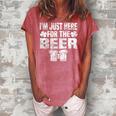 St Patricks Day Im Just Here For The Beer Drinking Gifts  Women's Loosen Crew Neck Short Sleeve T-Shirt Watermelon