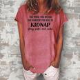 The More You Weigh The Harder You Are To Kidnap Stay Safe Eat Cake Diet Women's Loosen T-shirt Watermelon