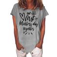 Our First Mothers Day Happy New Mom Mothers Day Rainbow  Women's Loosen Crew Neck Short Sleeve T-Shirt Green