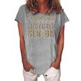 Class Of 2023 Leopard Proud Mom Of A Football Senior Women's Loosen Crew Neck Short Sleeve T-Shirt White