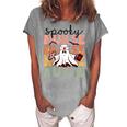 Groovy Nurse Costume Spooky Nurse Halloween Women's Loosen Crew Neck Short Sleeve T-Shirt White