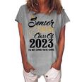 Senior Mom 2023 Im Not Crying Class Of 2023 Graduation Women's Loosen Crew Neck Short Sleeve T-Shirt White