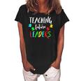 Autism Teacher Design Gift For Special Education Women's Loosen Crew Neck Short Sleeve T-Shirt Black